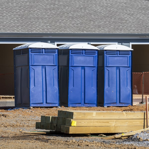 how can i report damages or issues with the porta potties during my rental period in Ellington